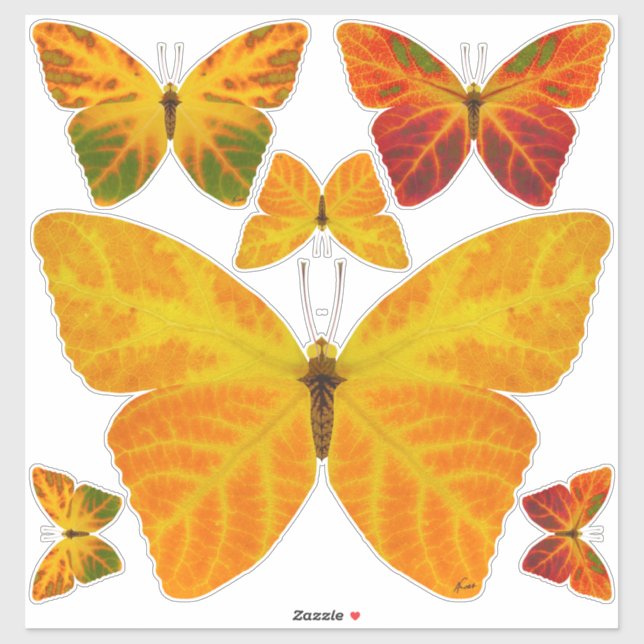 Aspen Leaf Butterfly 3 (Sheet)