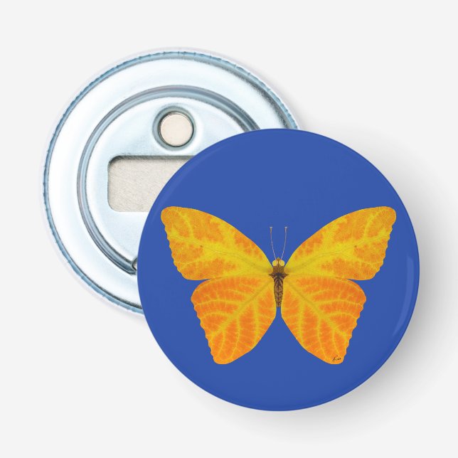 Aspen Leaf Butterfly 3 Bottle Opener (Front)