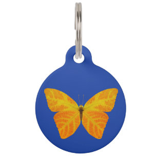 Aspen Leaf Butterfly 3 Pet Tag