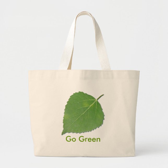 Aspen Leaf EcoBag Large Tote Bag (Front)