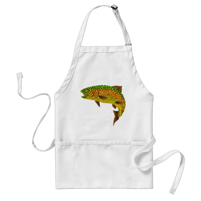 Aspen Leaf Rainbow Trout 1 Standard Apron (Front)