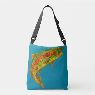 Aspen Leaf Rainbow Trout 5 Crossbody Bag