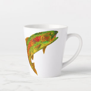 Aspen Leaf Rainbow Trout 5 Latte Mug