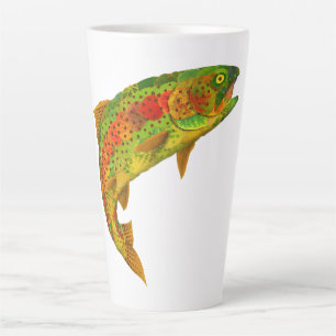 Aspen Leaf Rainbow Trout 5 Latte Mug