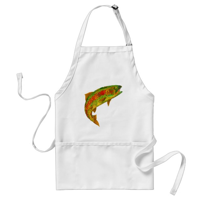 Aspen Leaf Rainbow Trout 5 Standard Apron (Front)