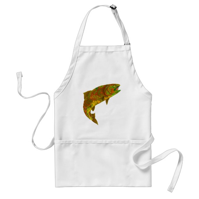 Aspen Leaf Rainbow Trout 6 Standard Apron (Front)