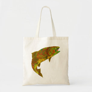 Aspen Leaf Rainbow Trout 6 Tote Bag