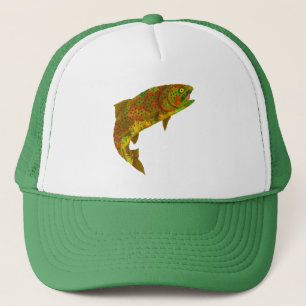Aspen Leaf Rainbow Trout 6 Trucker Hat
