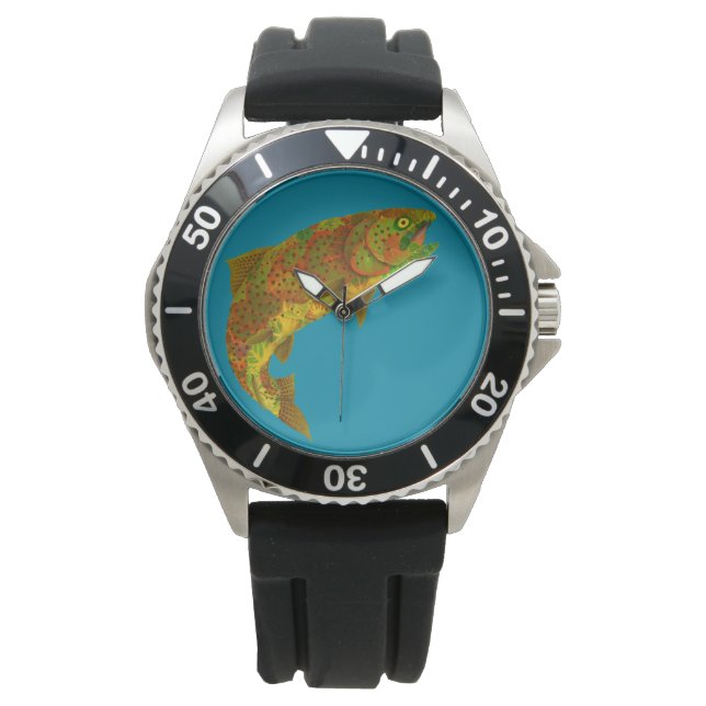 Aspen Leaf Rainbow Trout 6 Watch (Front)