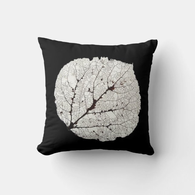 Aspen Leaf Skeleton 1 Cushion (Front)