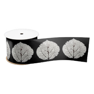 Aspen Leaf Skeleton 1 Satin Ribbon