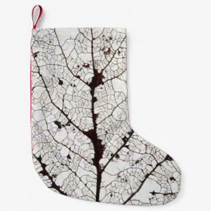 Aspen Leaf Skeleton 1 Small Christmas Stocking