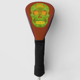 Aspen Leaf Skull 10 Golf Head Cover