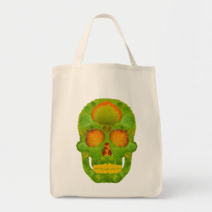 Aspen Leaf Skull 10 Tote Bag