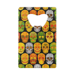 Aspen Leaf Skulls seamless pattern 2018