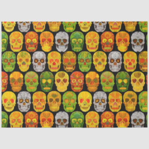 Aspen Leaf Skulls seamless pattern 2018 Tissue Paper