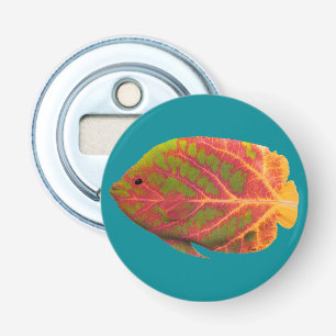 Aspen Leaf Tropical Fish 1 Bottle Opener