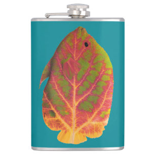 Aspen Leaf Tropical Fish 1 Hip Flask