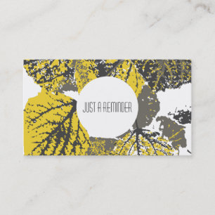 aspen leaves appointment reminder card