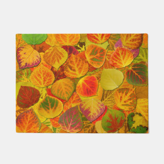 Aspen Leaves Collage Solid Medley 1 Doormat