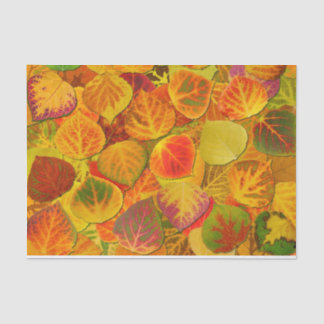 Aspen Leaves Collage Solid Medley 1 Tissue Paper