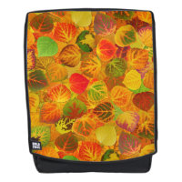 Aspen Leaves collage solid medley seamless 1