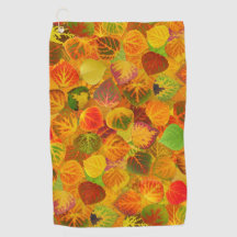 Aspen Leaves collage solid medley seamless 1