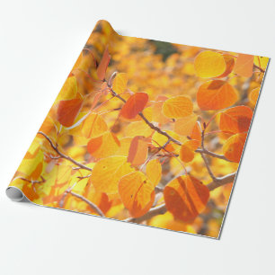 Aspen Leaves of Fall Wrapping Paper