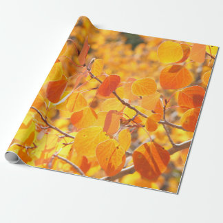 Aspen Leaves of Fall Wrapping Paper