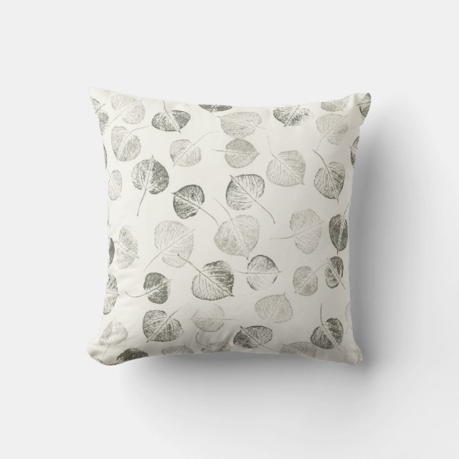 Aspen Leaves Pattern © Sandy Long Cushion (Front)