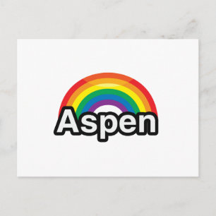 ASPEN LGBT PRIDE RAINBOW -.png Postcard