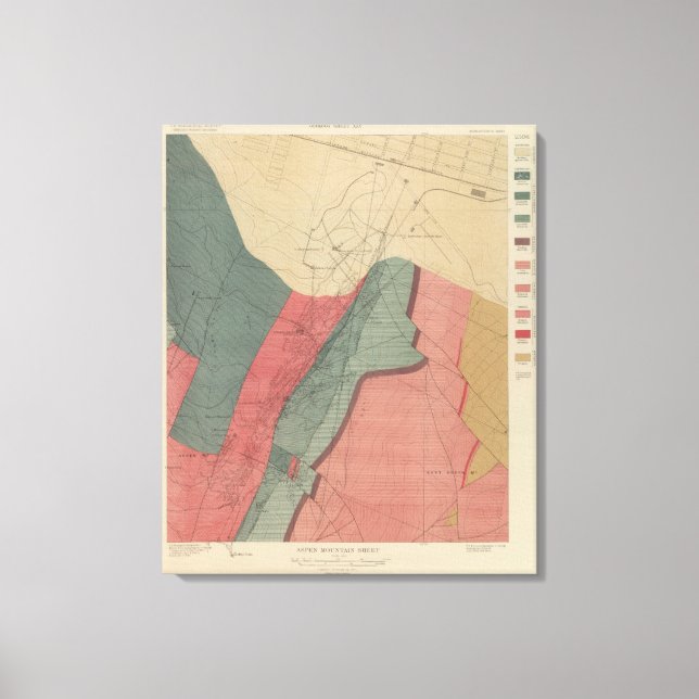 Aspen Mountain Sheet Canvas Print (Front)