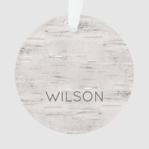 Aspen Natural Birch Tree NAME PLACE YEAR Outdoors Ornament