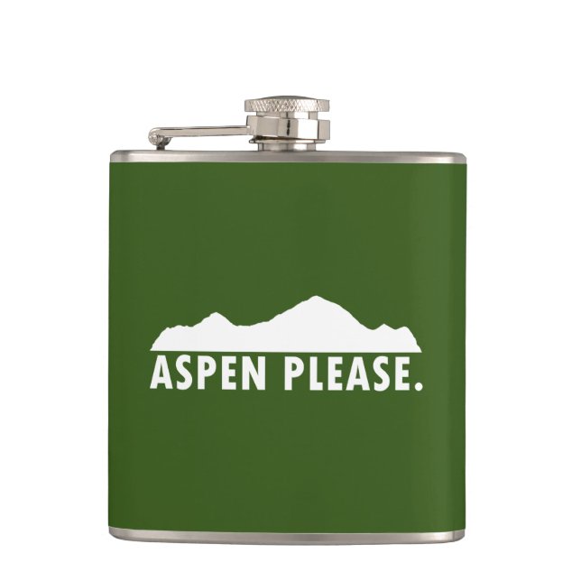 Aspen Please Hip Flask (Front)