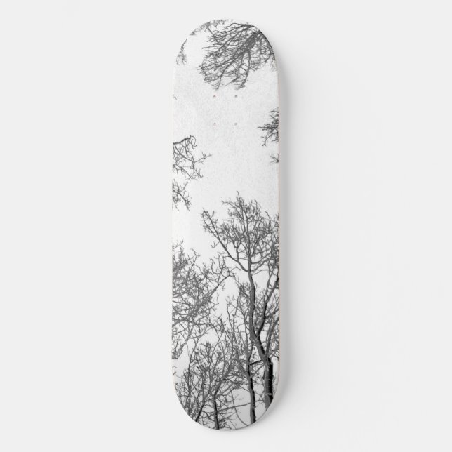 Aspen Skateboard Deck - White Night (Front)
