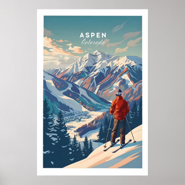Aspen Ski Poster 1 (Front)