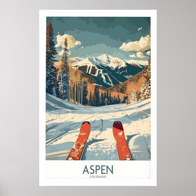Aspen Ski Print - Colorado 1 (Front)