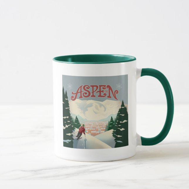 Aspen Skier | Colorado Mug (Right)