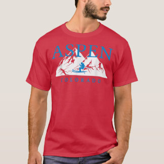 Aspen Skiing Winter Sport Colorado Ski Souvenir T-Shirt