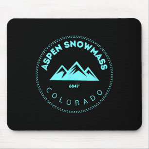Aspen Snowm Colorado Mountain Town - Elevated Co S Mouse Mat