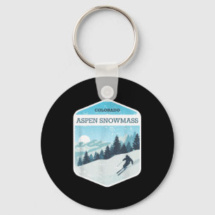 Aspen snowmass ski resort colorado snowboarding key ring