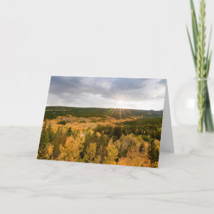Aspen Sunset Card