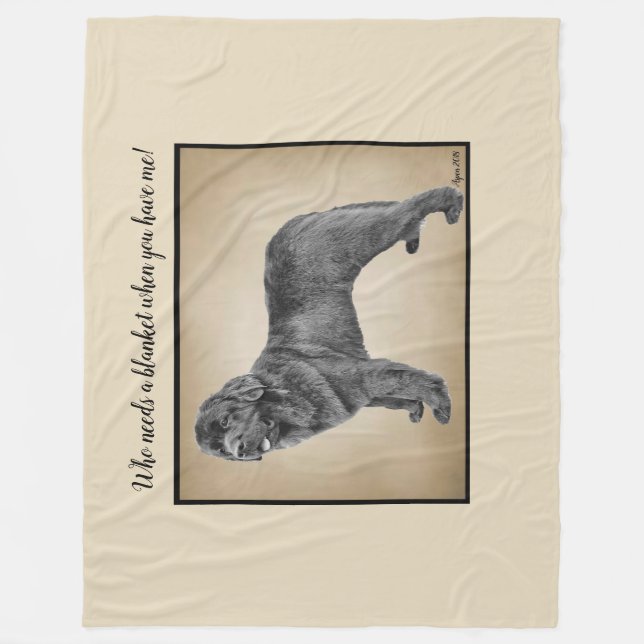 Aspen The Newfoundland Fleece Blanket (Front)