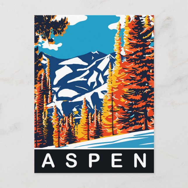 Aspen, Travel Postcard (Front)