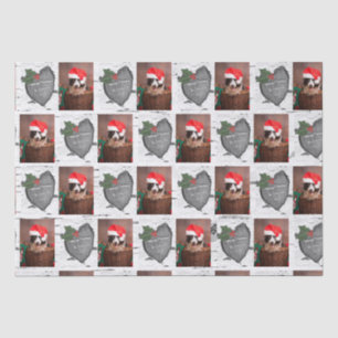 Aspen Tree Rustic Wood Heart Family Photo Xmas Wra Tissue Paper