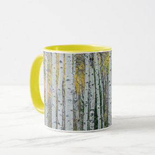 Aspen Tree Trunks Aspen, Colorado Mug