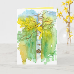 Aspen Tree Wishing You A Wonderful Autumn Season  Card