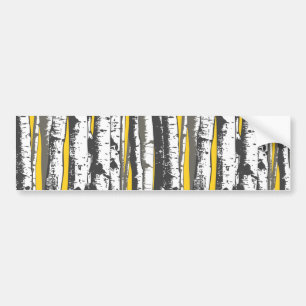 aspen trees bumper sticker