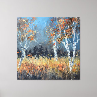Aspen trees canvas print