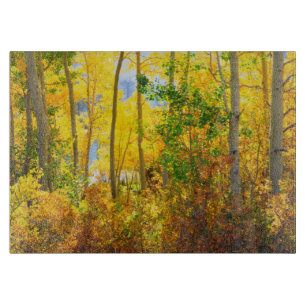 Aspen Trees In Fall Sierra Nevada Mountains, CA Cutting Board